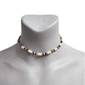 Y2K coconut shell bead choker necklace